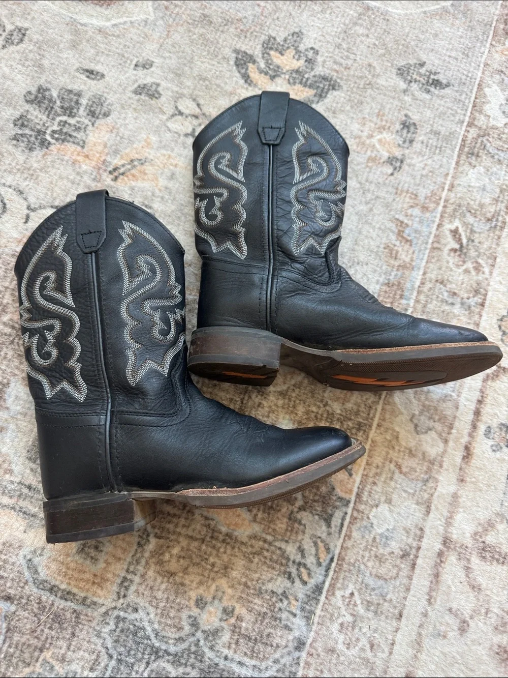 CODY JAMES BOYS' LITTLE WESTLEY WESTERN BOOTS - BROAD SQUARE TOE